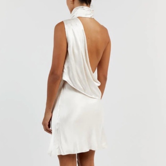 DISSH SATIN MINI DRESS FOR BRIDAL EVENTS - Picture 7 of 8